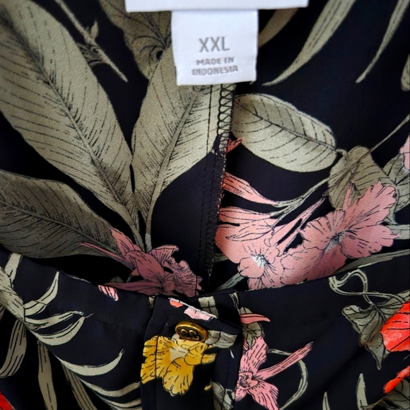 Liz Claiborne floral top blouse XXL - Picture 3 of 3
